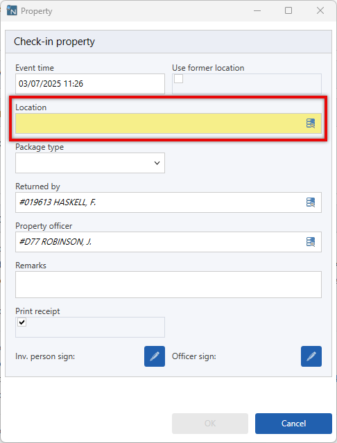 Property  Location Field Extended